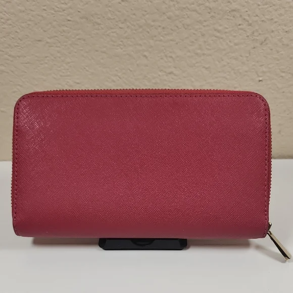 Tory Burch Rose Women's Zippy Wallet - Picture 6 of 10